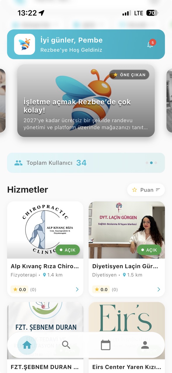 Rezbee'yi açın